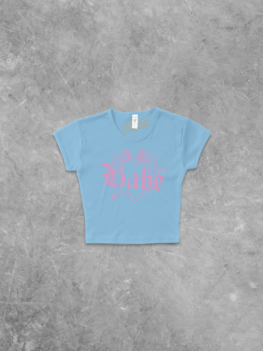 Underground Original Design: Babe Micro-Ribbed Cropped Baby Tee