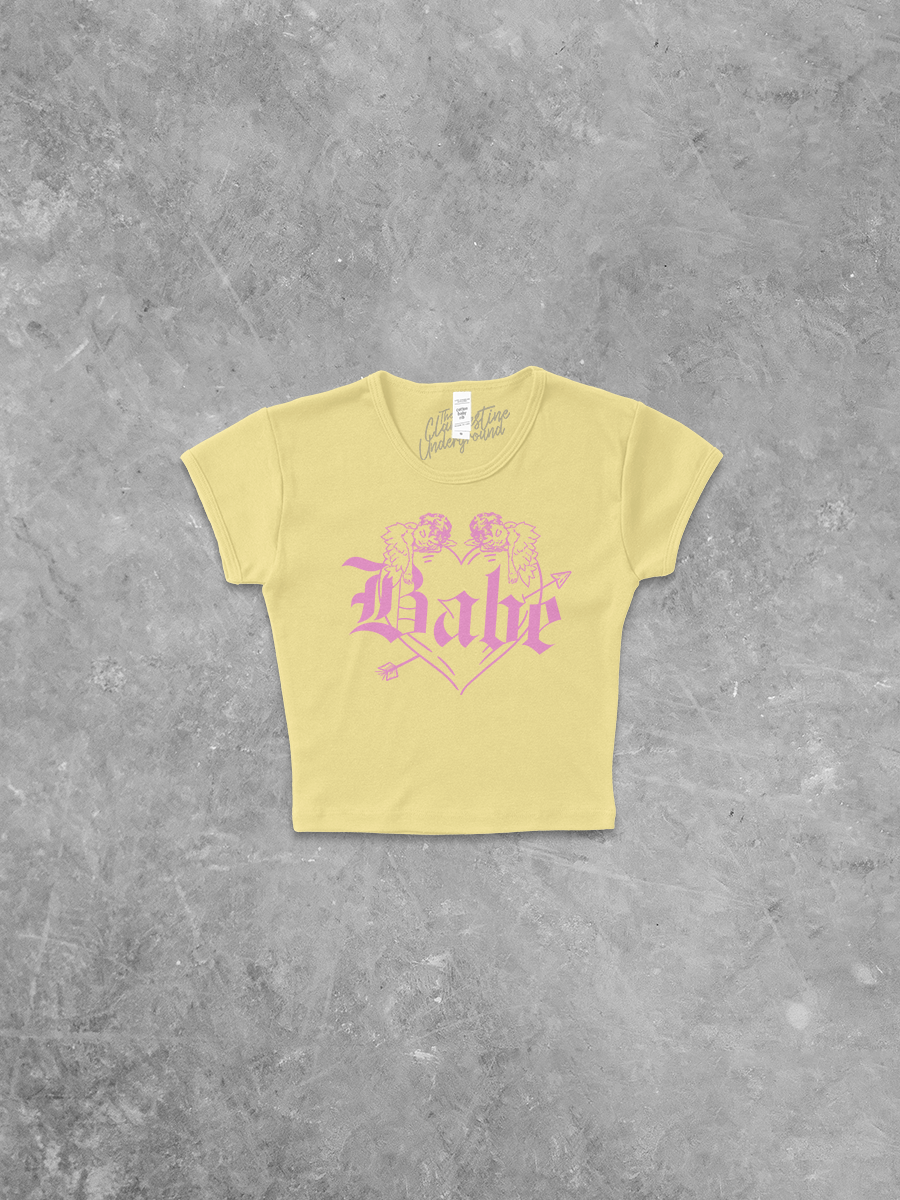 Underground Original Design: Babe Micro-Ribbed Cropped Baby Tee