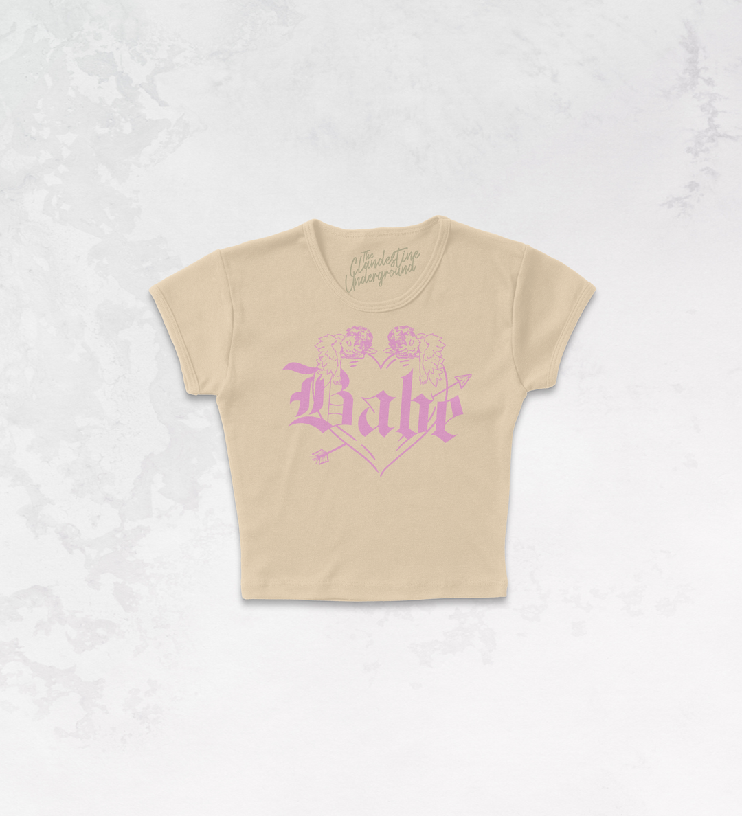 Underground Original Design: Babe Micro-Ribbed Cropped Baby Tee