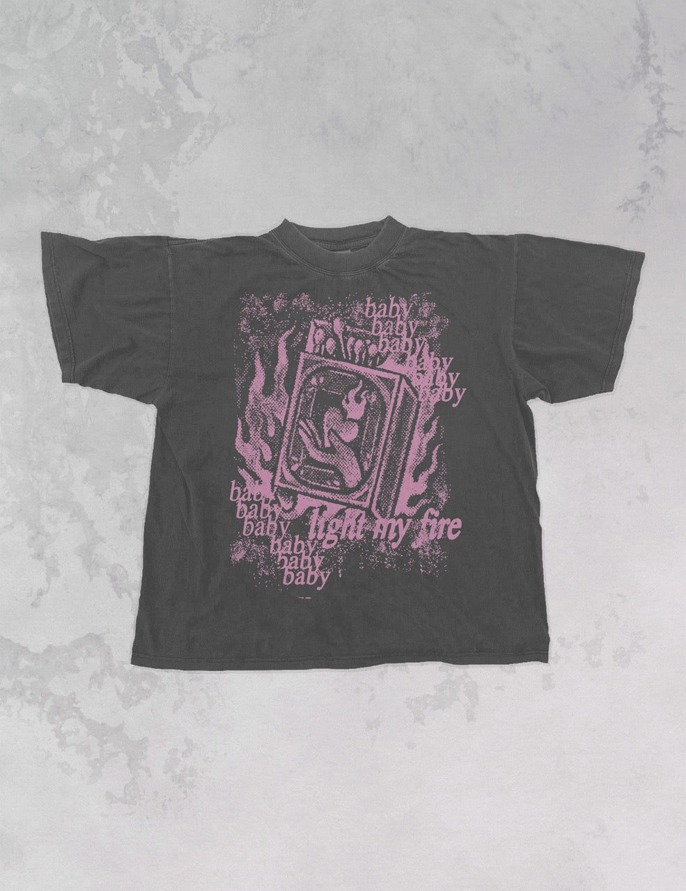 Underground Original Design: Baby Light My Fire Oversized TShirt