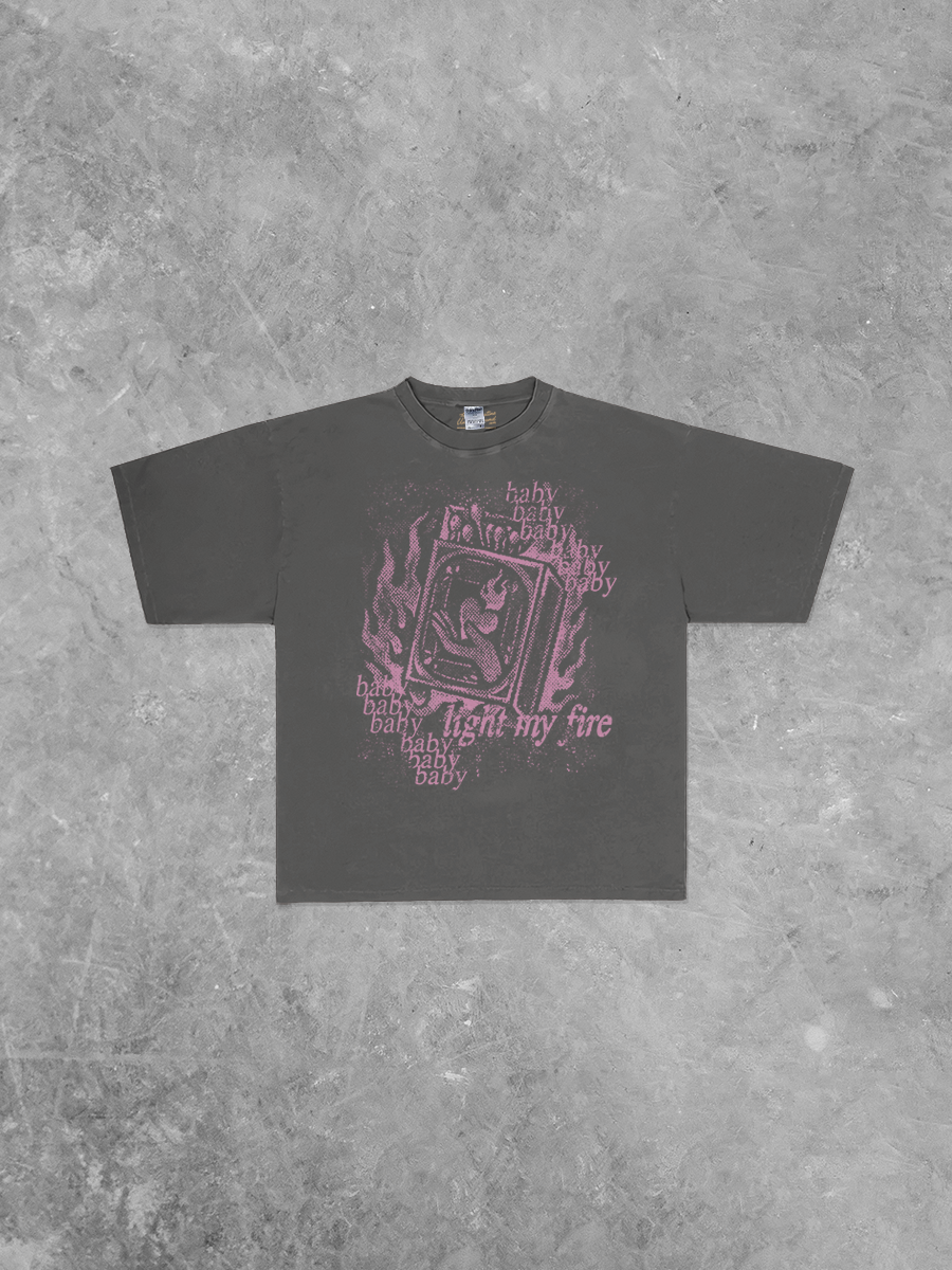 Underground Original Design: Baby Light My Fire Boxy Oversized TShirt