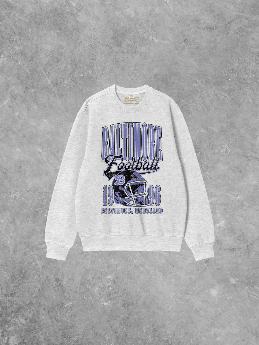 Underground Original Design: Baltimore Football Boxy Cotton Sweatshirt