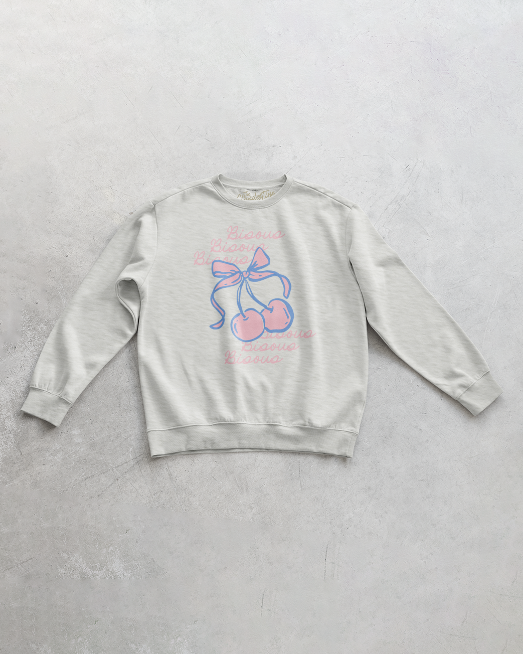 Underground Original Design: Bisous Bisous, Cherries Oversized Sweatshirt