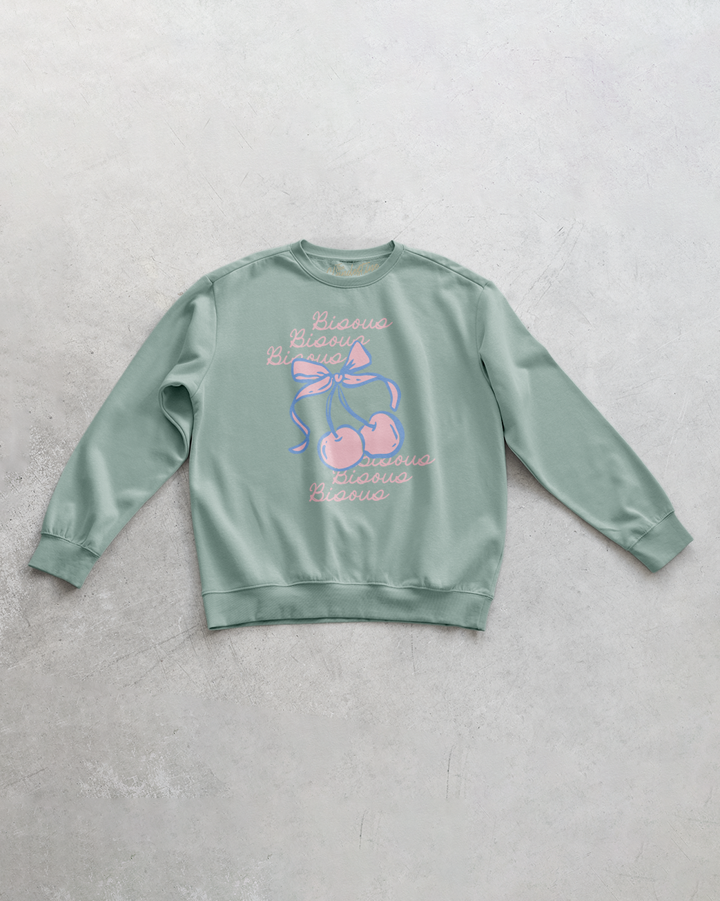Underground Original Design: Bisous Bisous, Cherries Oversized Sweatshirt