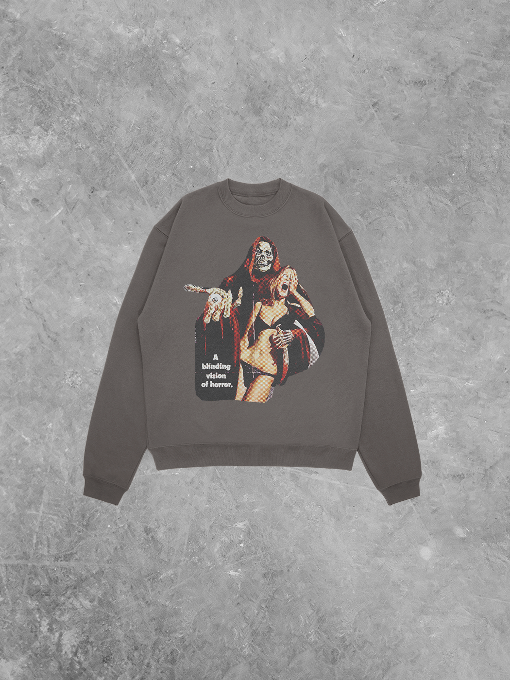 Underground Original Design: Blinding Horror Relaxed AS Garment Dyed Sweatshirt