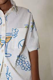 Cocktail Hour Oversized Cotton Blouse