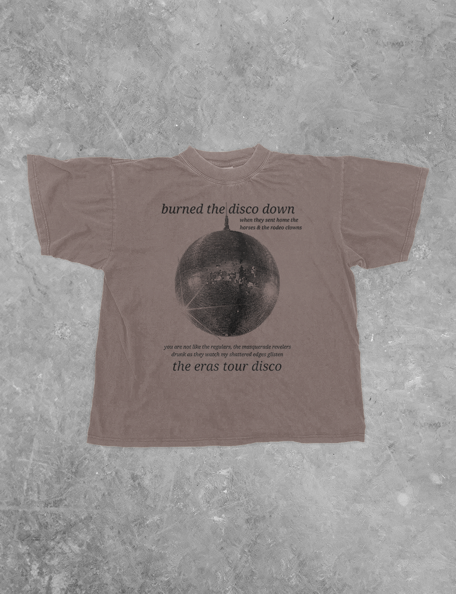 Underground Original Design: The Eras Disco, Mirrorball Boxy Cotton TShirt