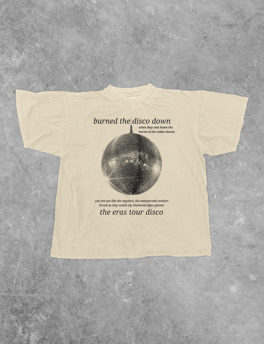 Underground Original Design: The Eras Disco, Mirrorball Boxy Cotton TShirt