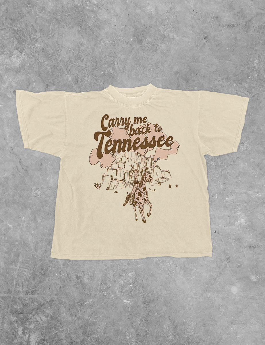 Underground Original Design: Carry Me Back To Tennessee Boxy Cotton TShirt