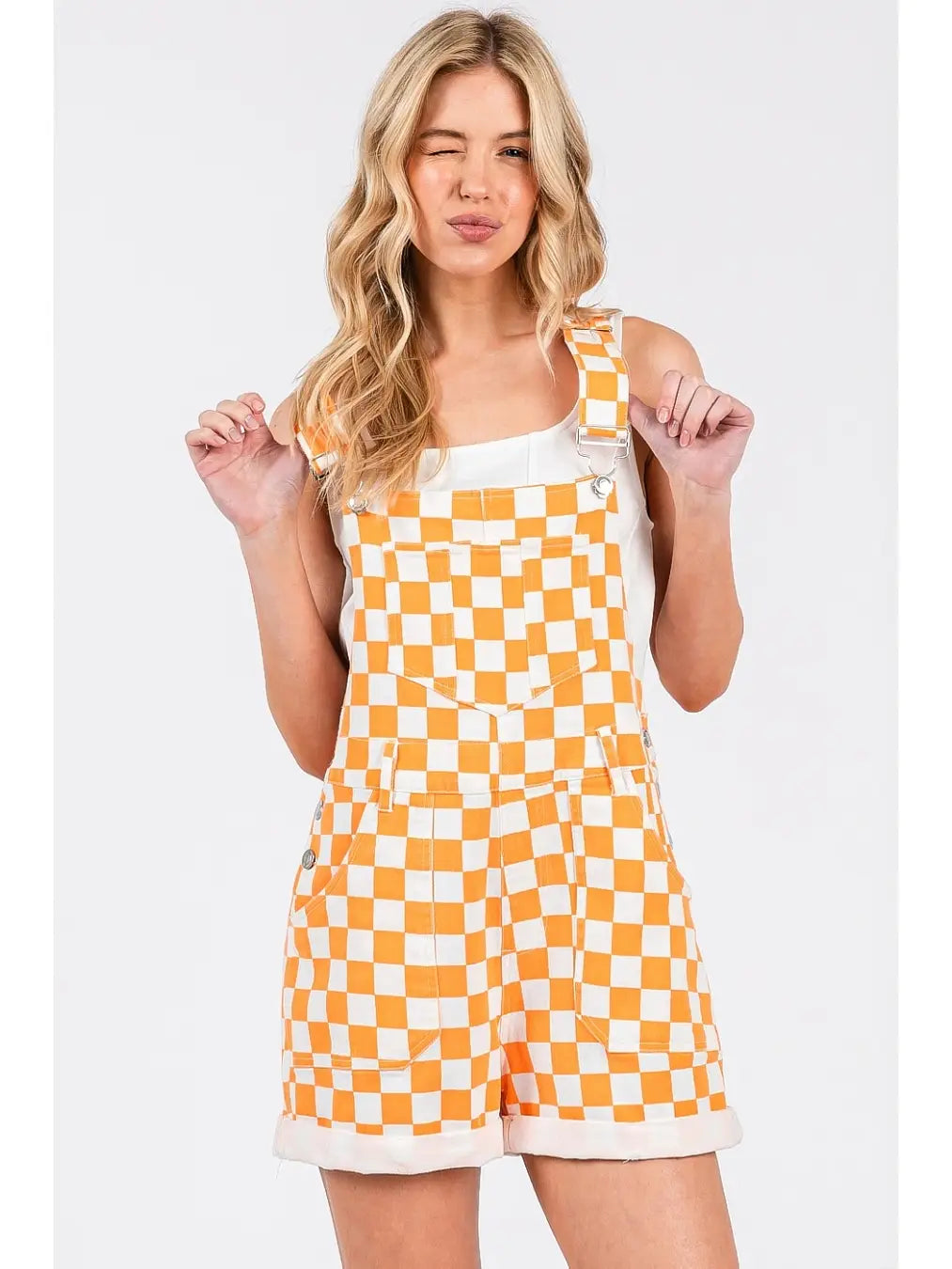 Game Day Checkerboard Overalls