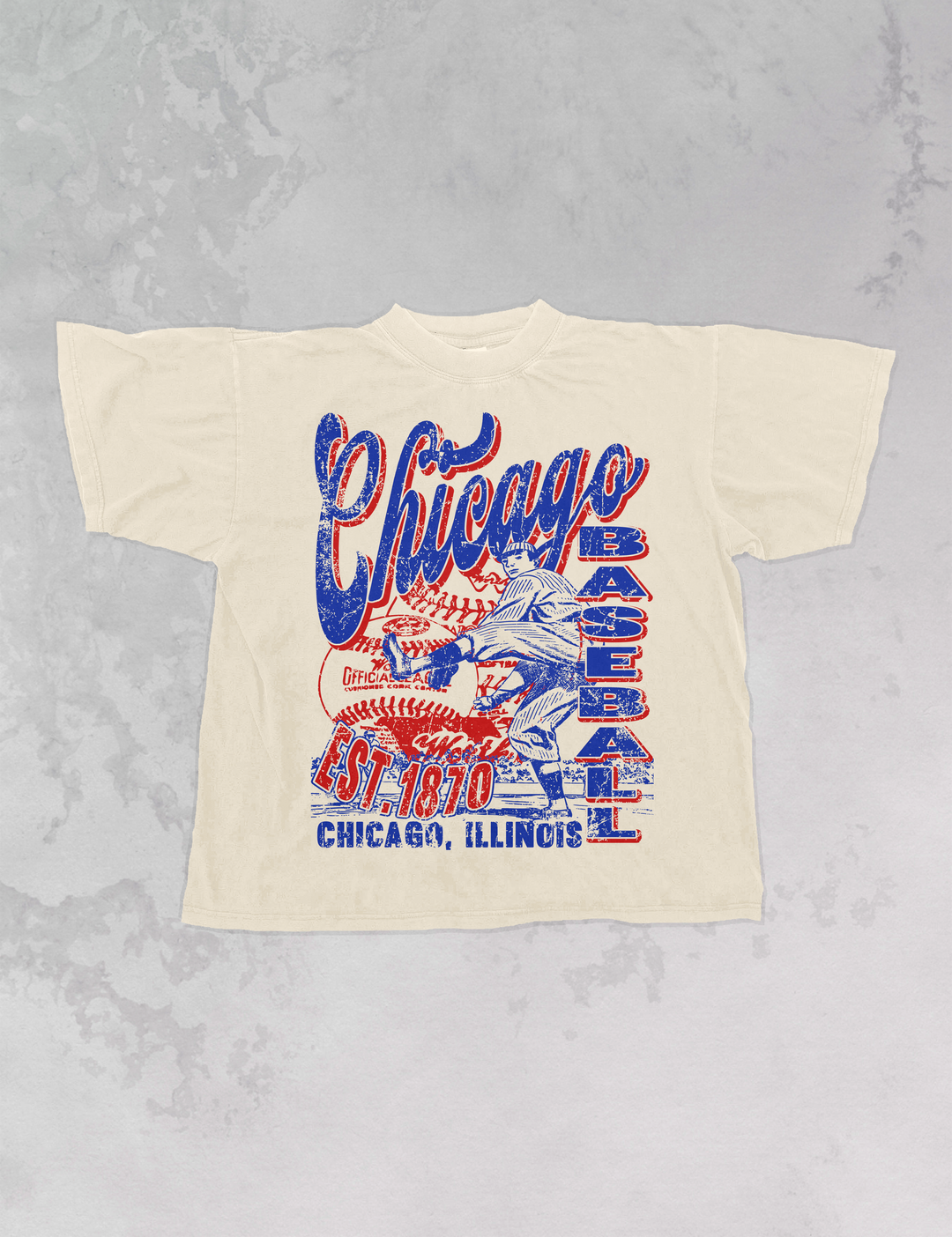 Underground Original Design: Chicago Baseball Oversized T-Shirt