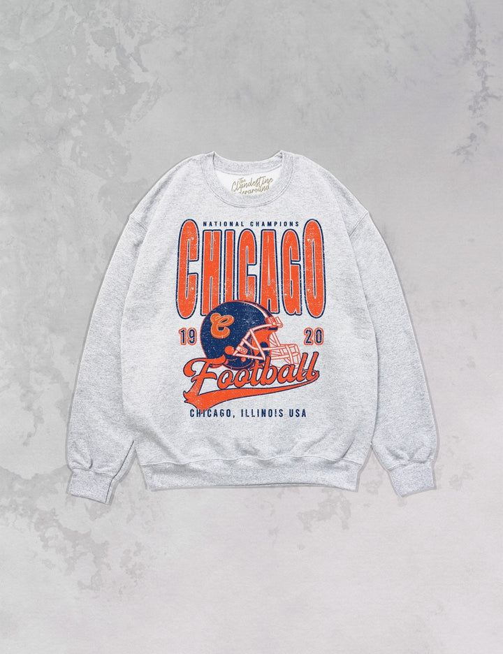 Underground Original Design: Chicago Football Champs Oversized 90's Sweatshirt