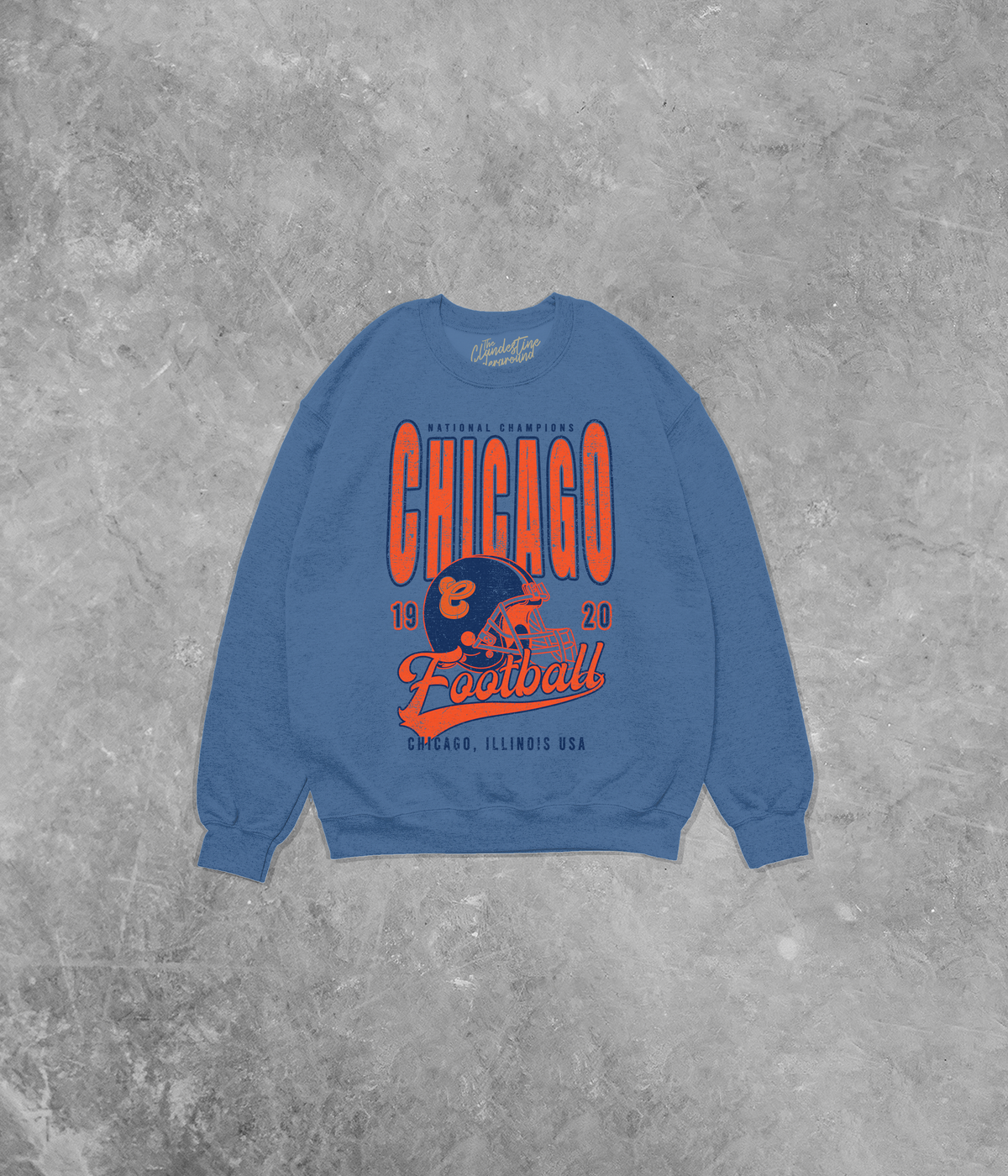 Underground OG: Chicago Football, Game Cotton Blend Gildan Sweatshirt