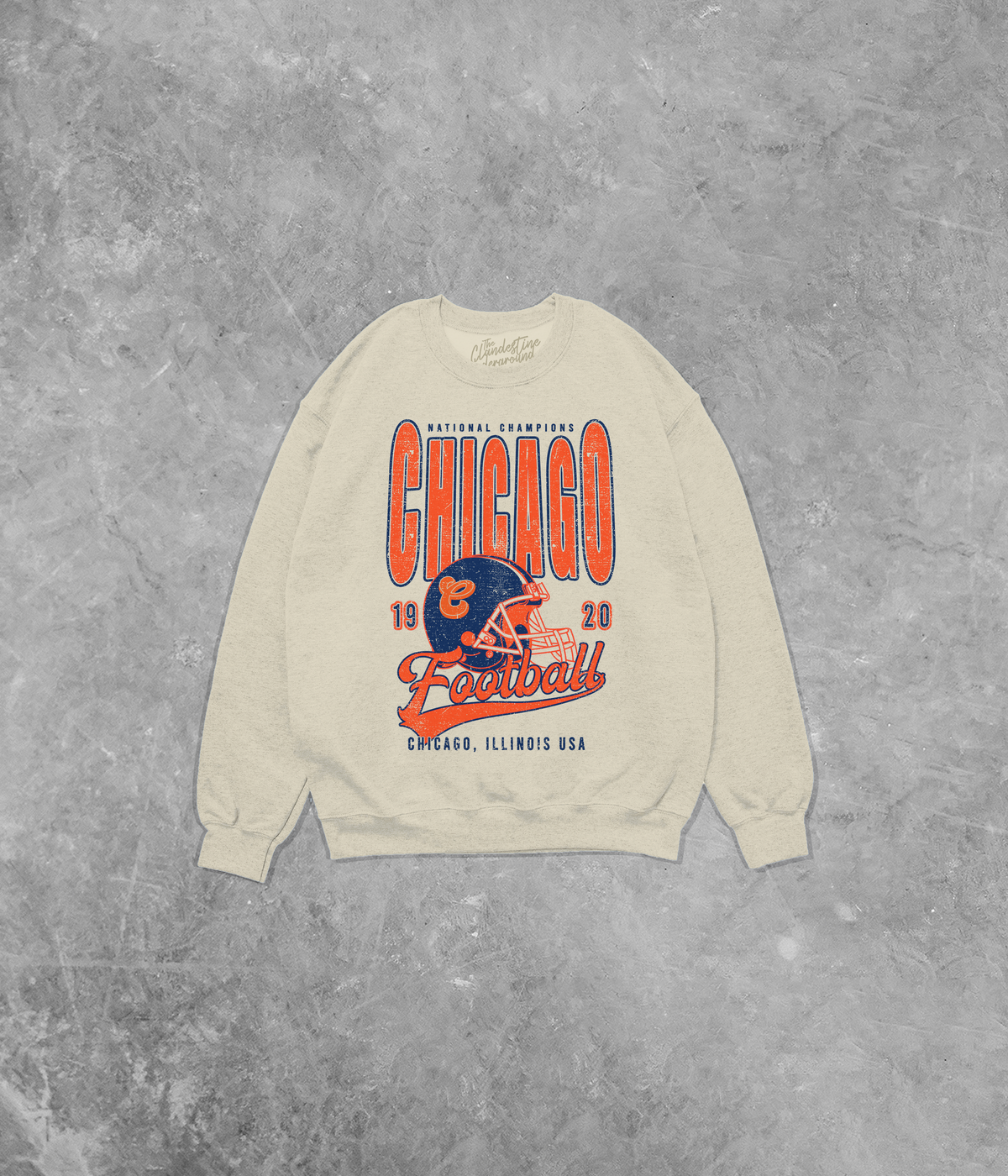 Underground OG: Chicago Football, Game Cotton Blend Gildan Sweatshirt