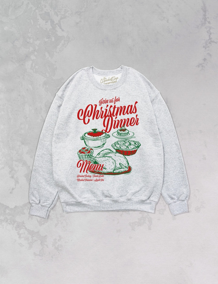 Underground Original Design: Christmas Dinner Oversized 90's Sweatshirt