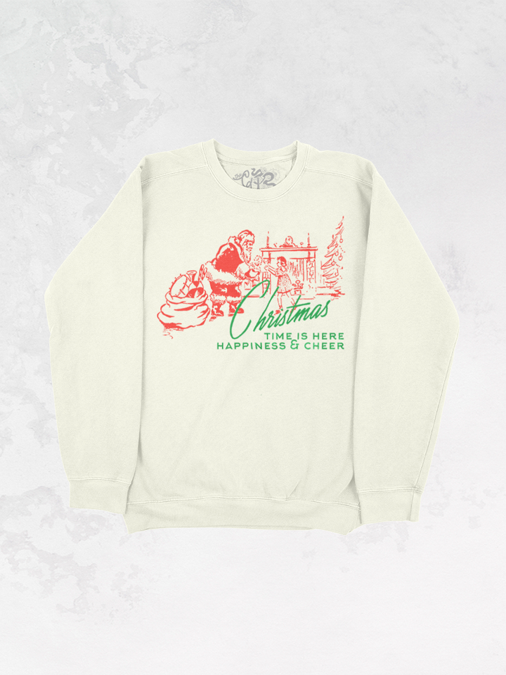Underground Original Design: Christmas Time is Here Oversized Vintage Sweatshirt