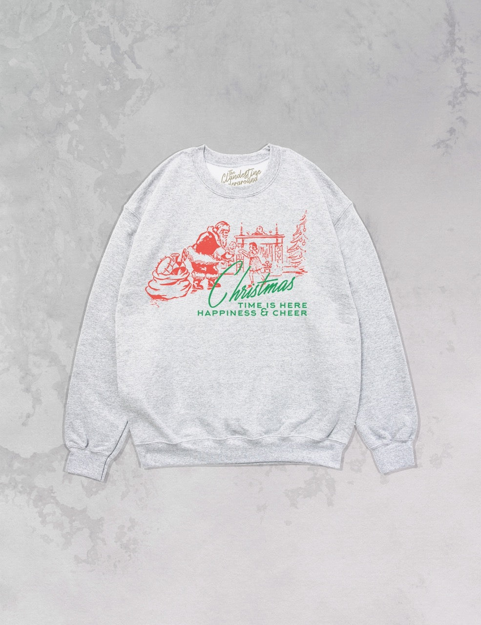 Underground Original Design: Christmas Time is Here Oversized 90's Sweatshirt