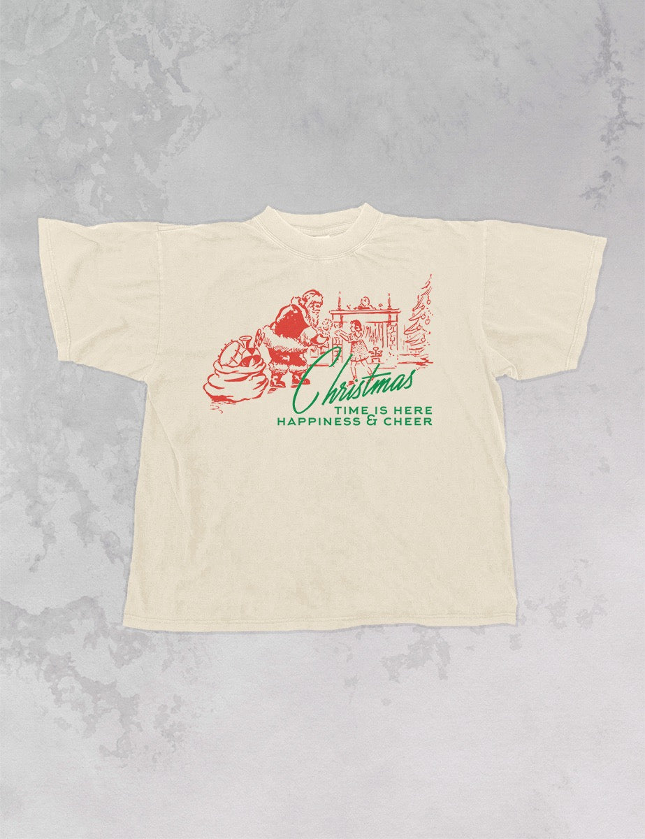Underground Original Design: Christmas Time is Here Oversized Vintage T-Shirt