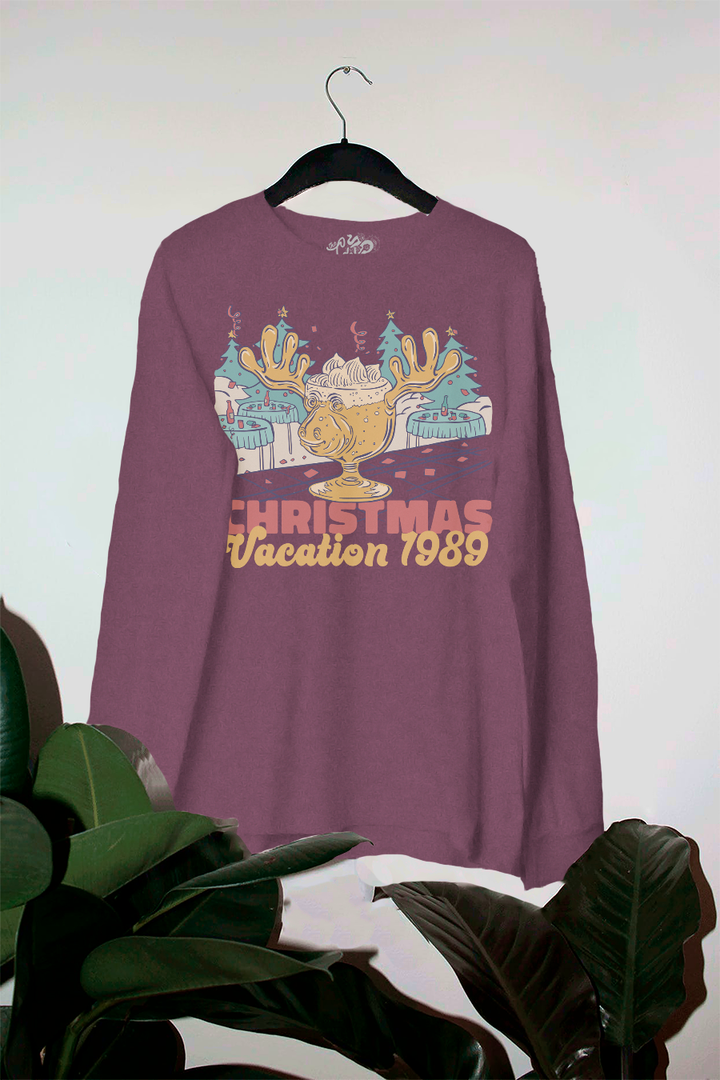 Underground Original Design: Christmas Vacation 1989 Oversized Long Sleeve T-Shirt