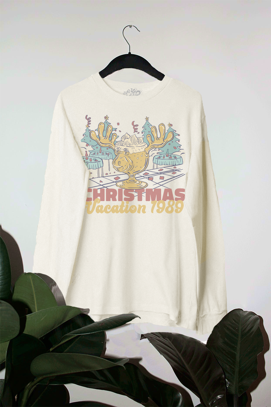 Underground Original Design: Christmas Vacation 1989 Oversized Long Sleeve T-Shirt