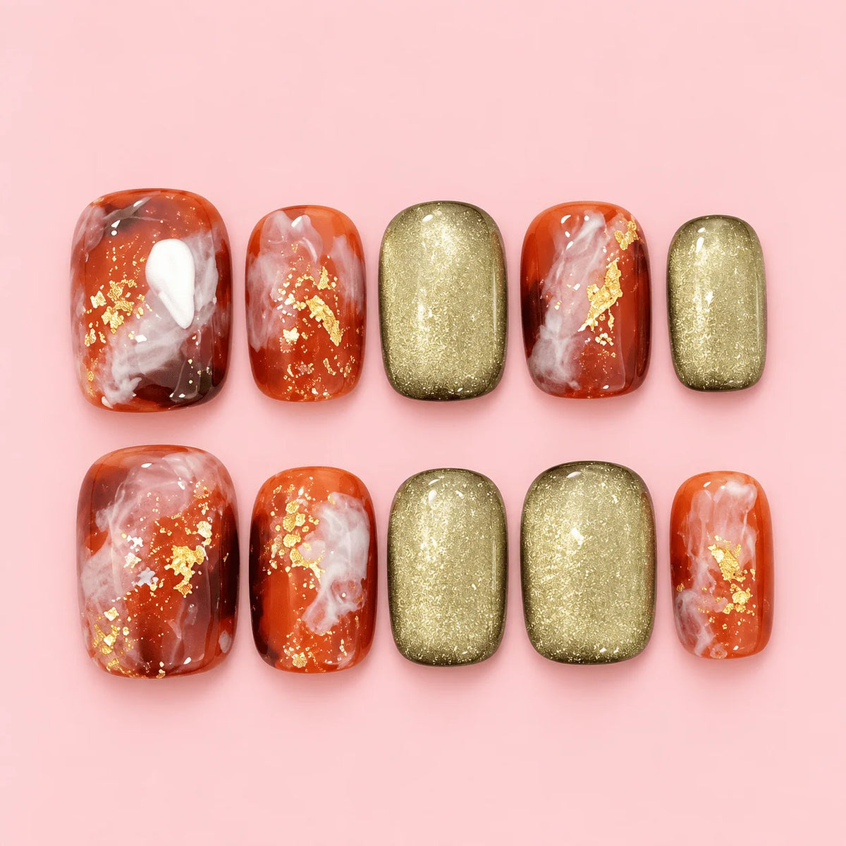 Cider Glow Press-On Nails