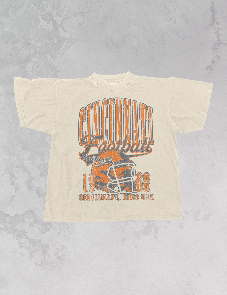 Underground Original Design: 90's Vintage Cincinnati Football Oversized TShirt