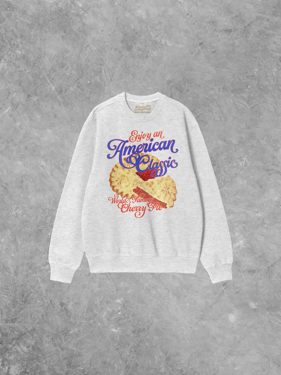 Underground Original Design: Cherry Pie,  An American Classic Boxy Cotton Sweatshirt