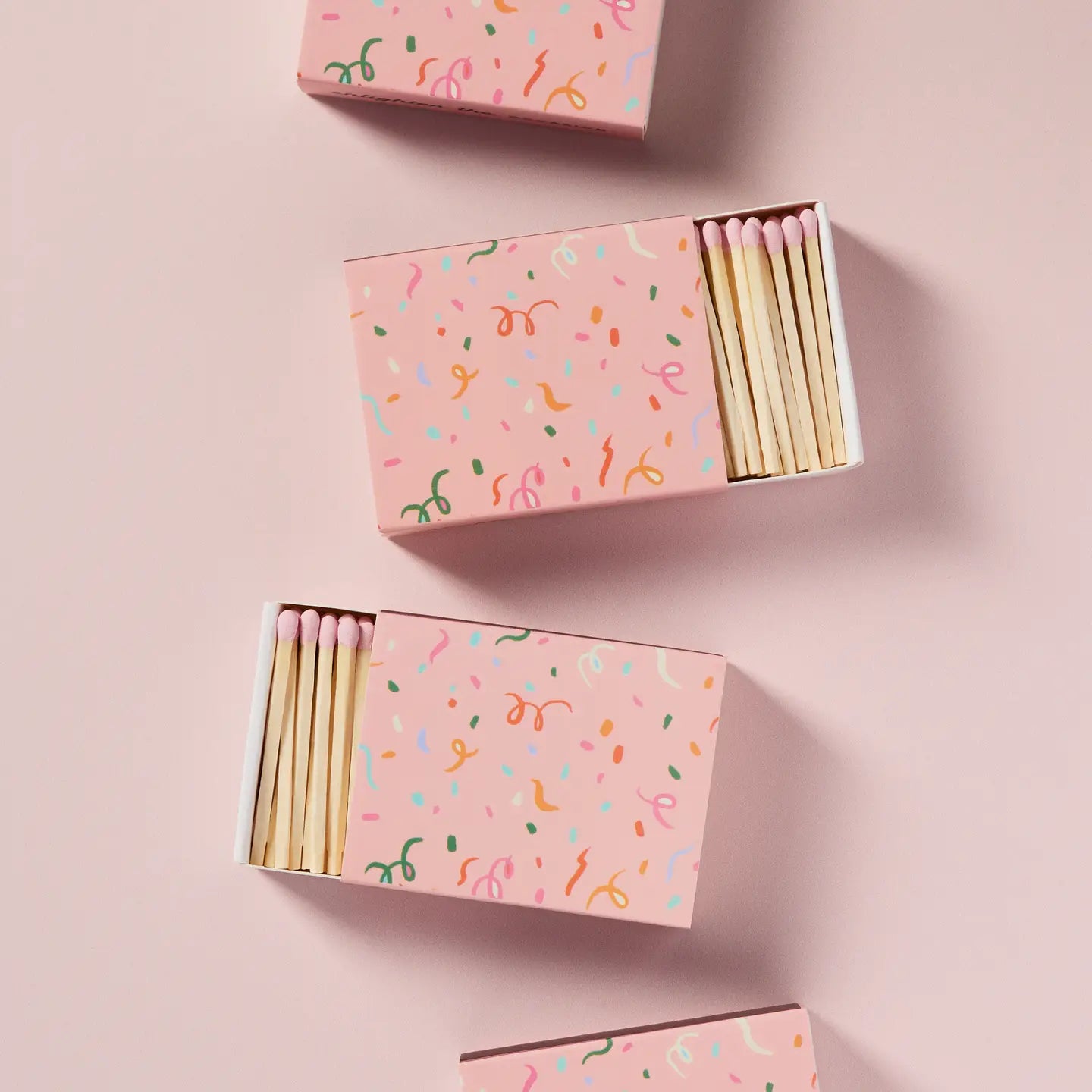 Pink Confetti Matchbox