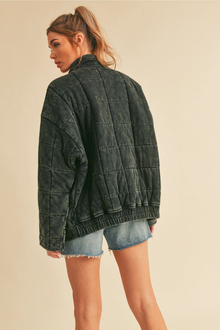 Quilted Oversized Cotton Jacket