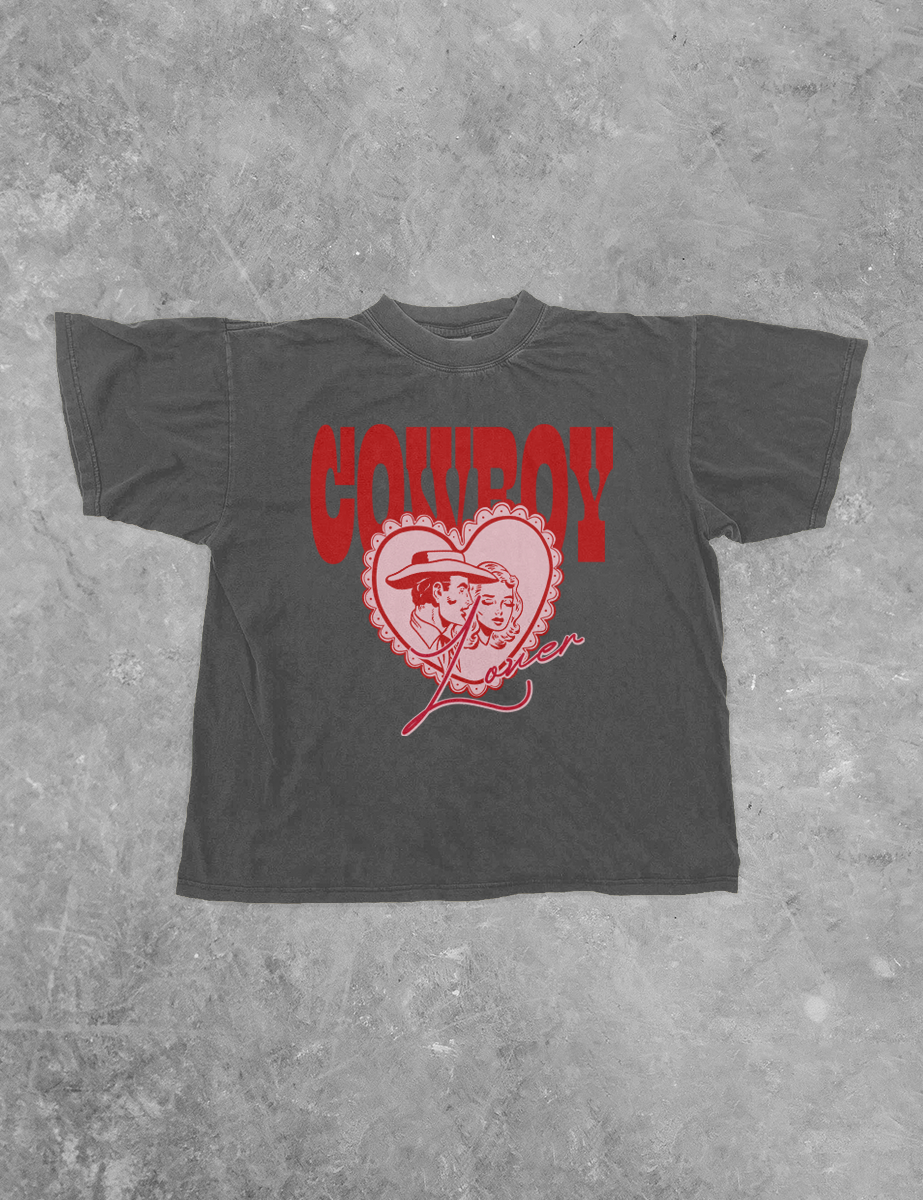 Underground Original Design: Cowboy Lover, Western Boxy Cotton TShirt