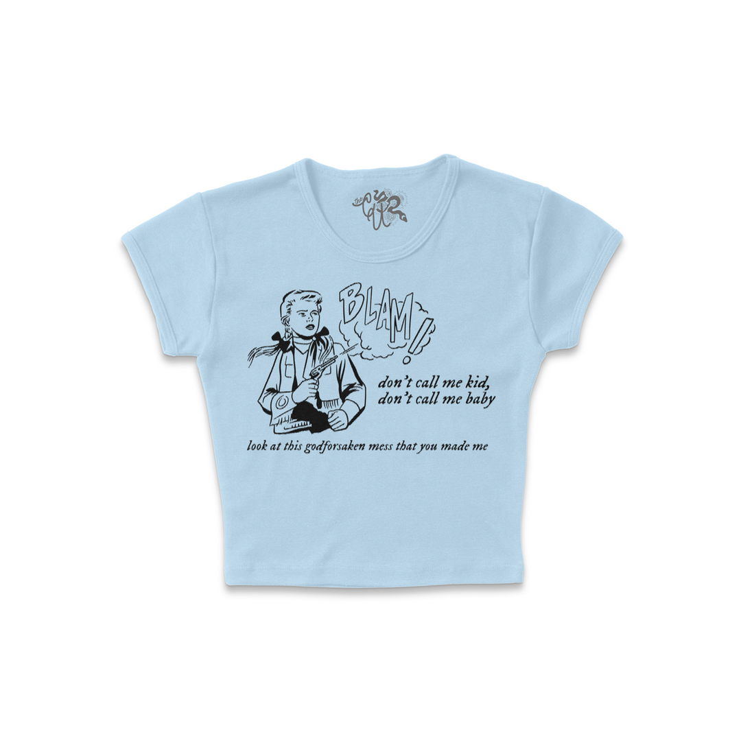 Underground Original Design: Don't Call Me Baby, Cowgirl Micro-Ribbed Baby Tee