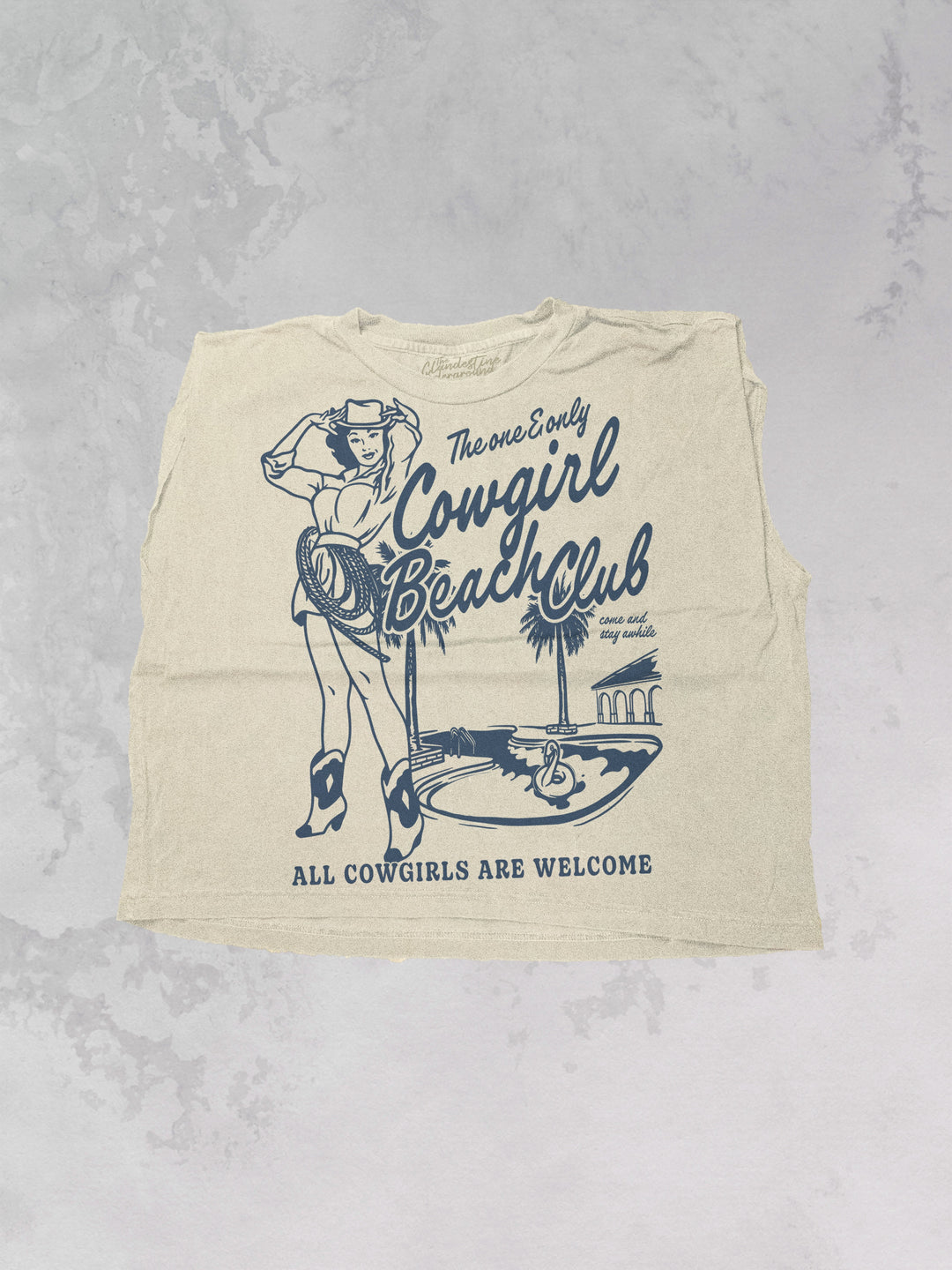 Underground Original Design: Cowgirl Beach Club Muscle Tank