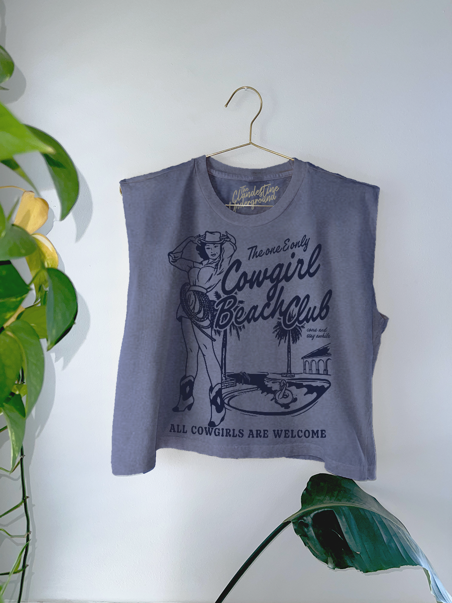 Underground Original Design: Cowgirl Beach Club Muscle Tank