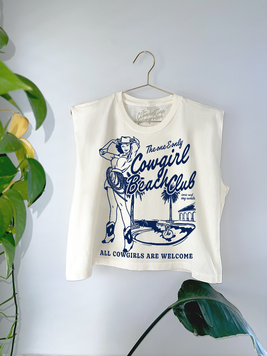 Underground Original Design: Cowgirl Beach Club Muscle Tank