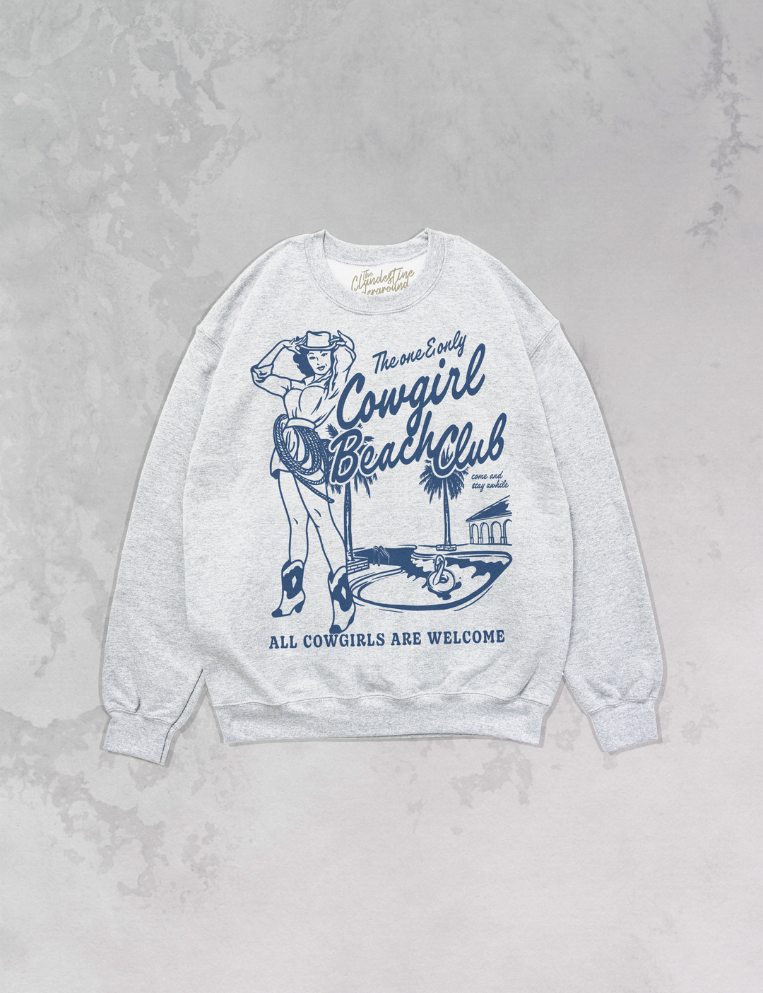 Underground Original Design: Cowgirls Beach Club Oversized 90's Sweatshirt