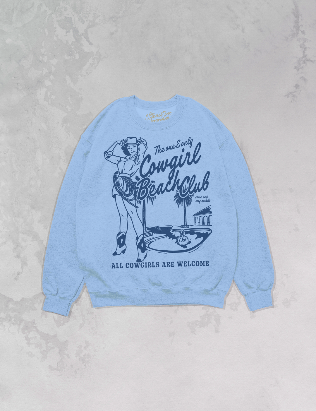 Underground Original Design: Cowgirls Beach Club Oversized 90's Sweatshirt