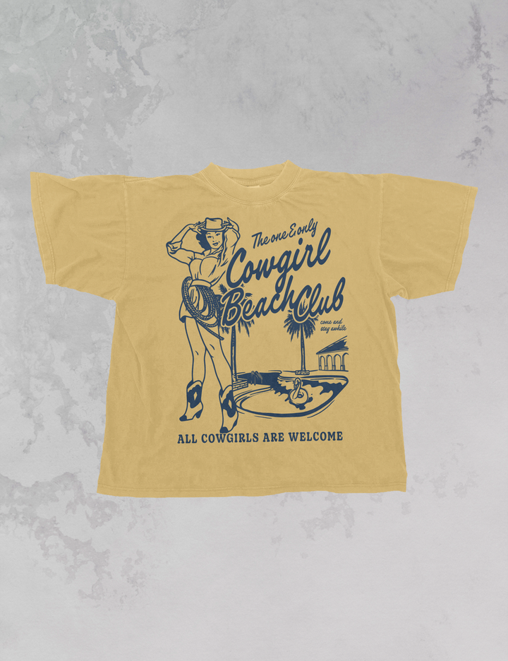 Underground Original Design: Cowgirl Beach Club Oversized TShirt