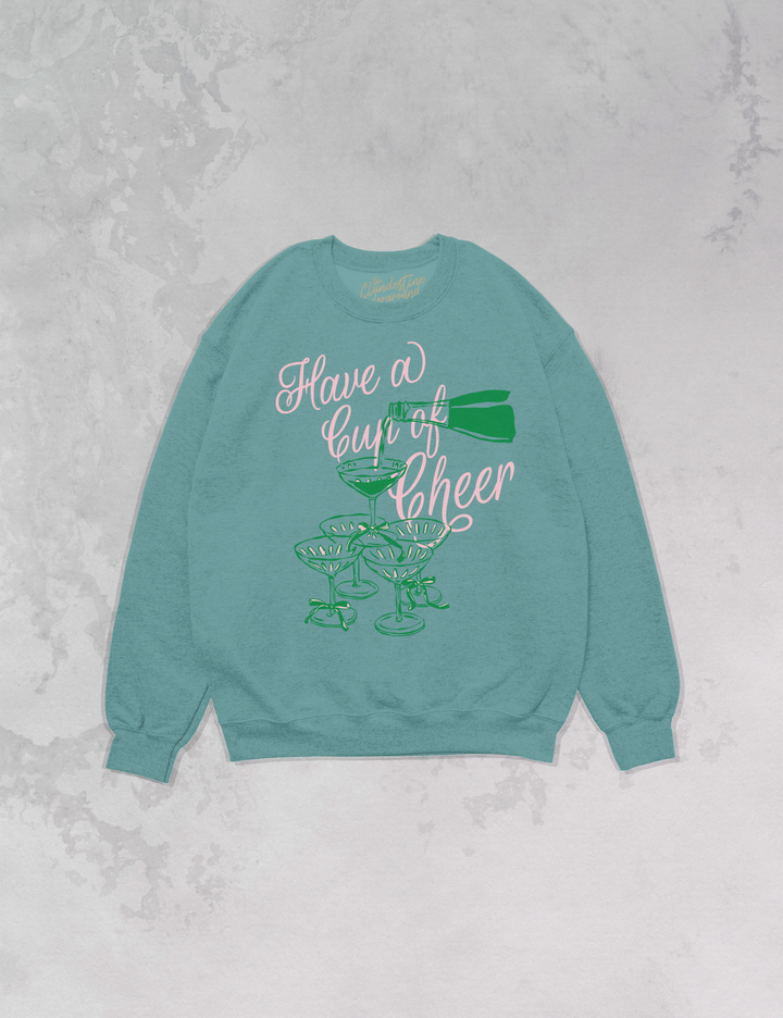 Underground Original Design: Have a Cup of Cheer Oversized 90's Sweatshirt