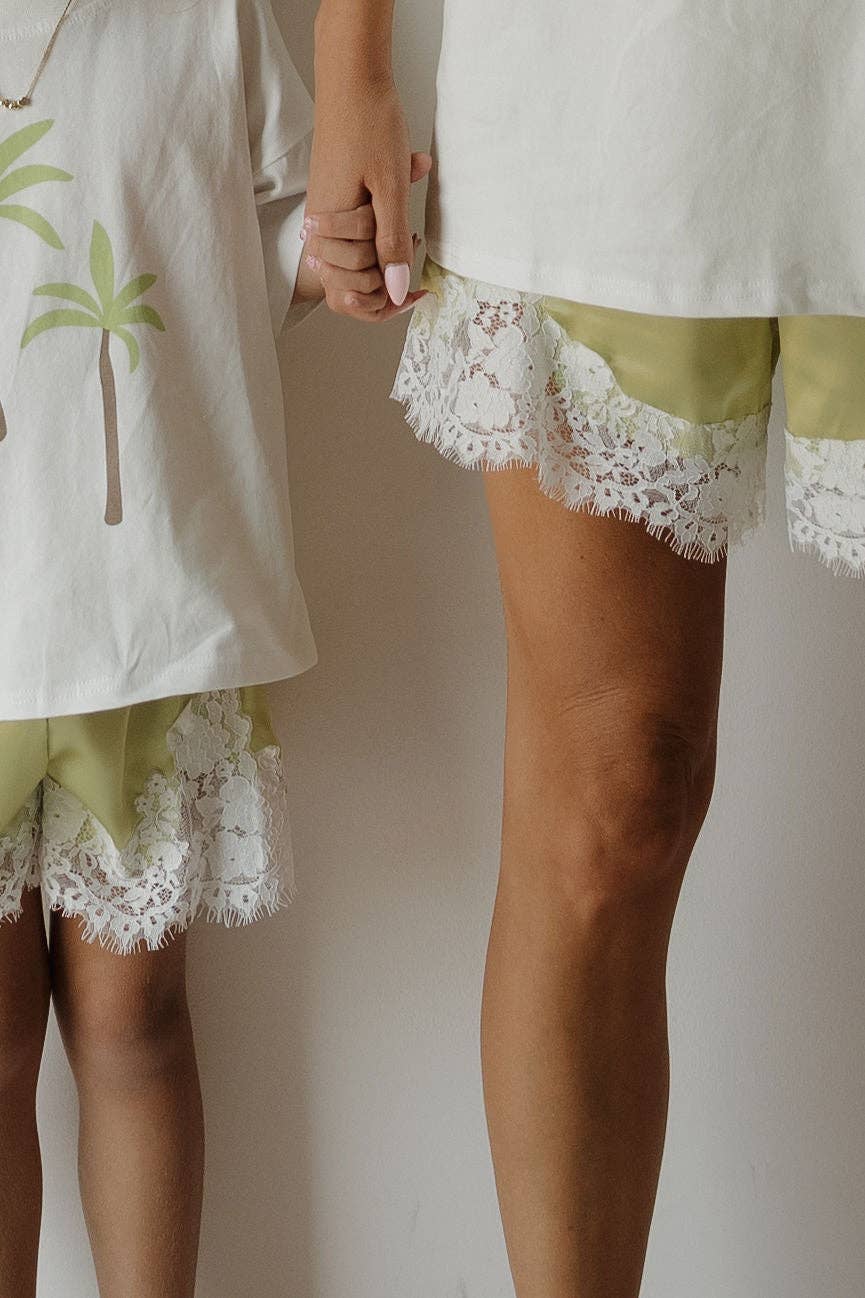 Prickly Pear Satin Shorts
