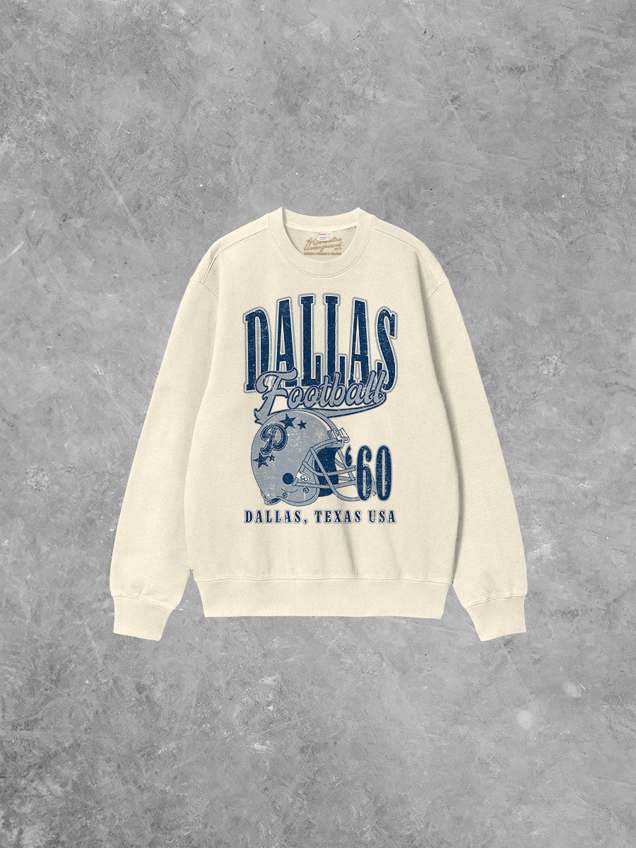 Underground Original Design: Dallas Football Boxy Cotton 90's Sweatshirt