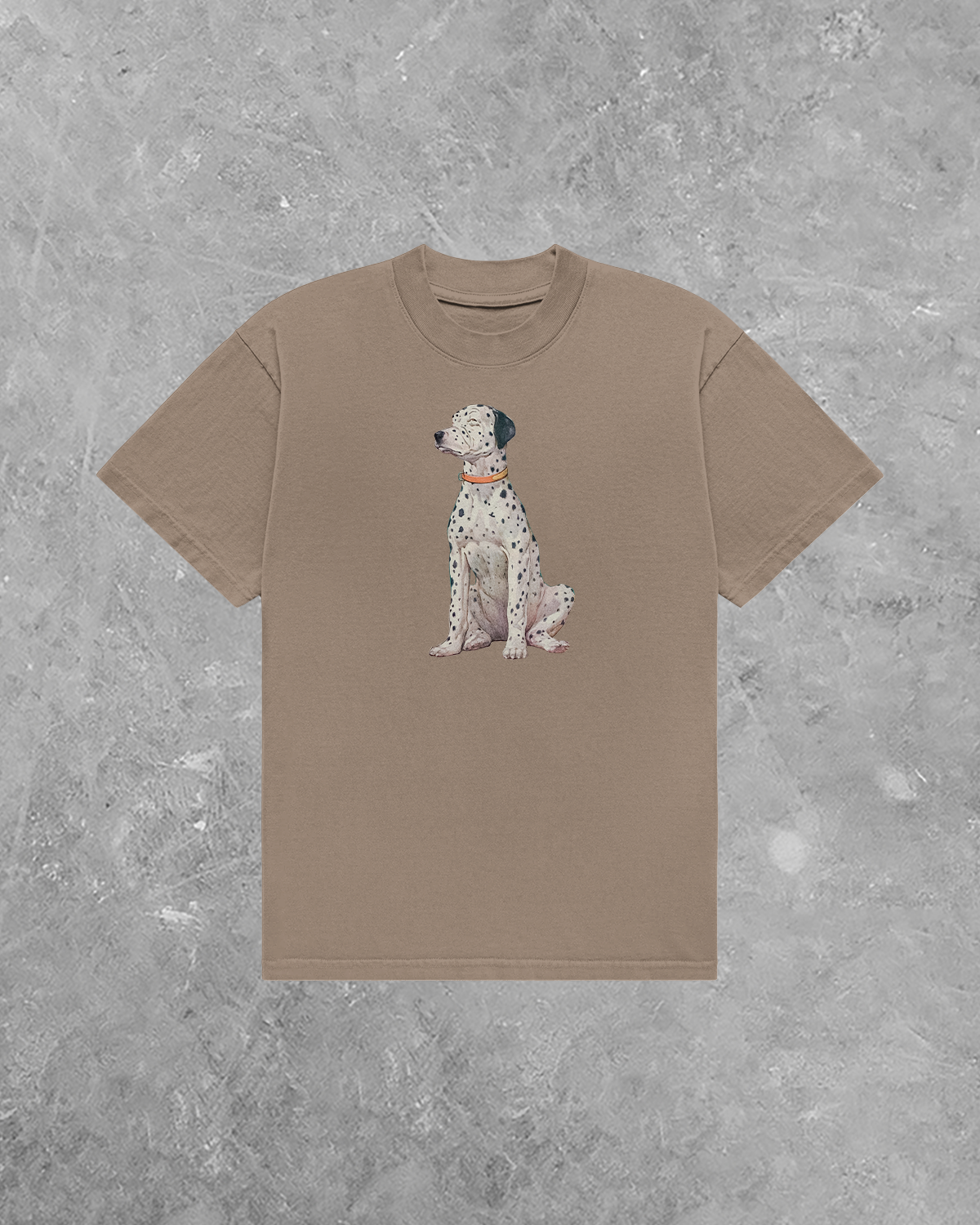 Vintage Dalmatian Print AA Cotton TShirt
