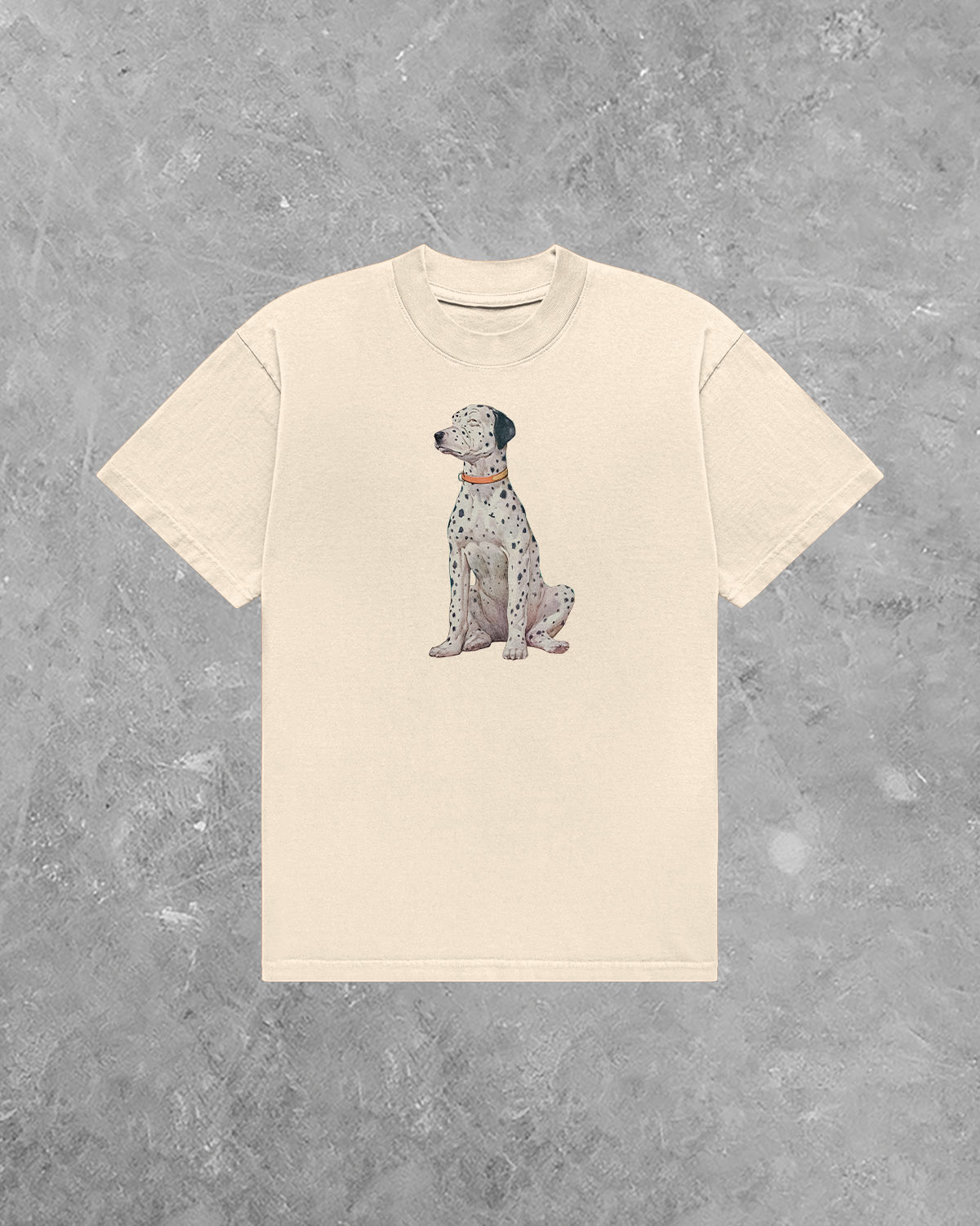 Vintage Dalmatian Print AA Cotton TShirt