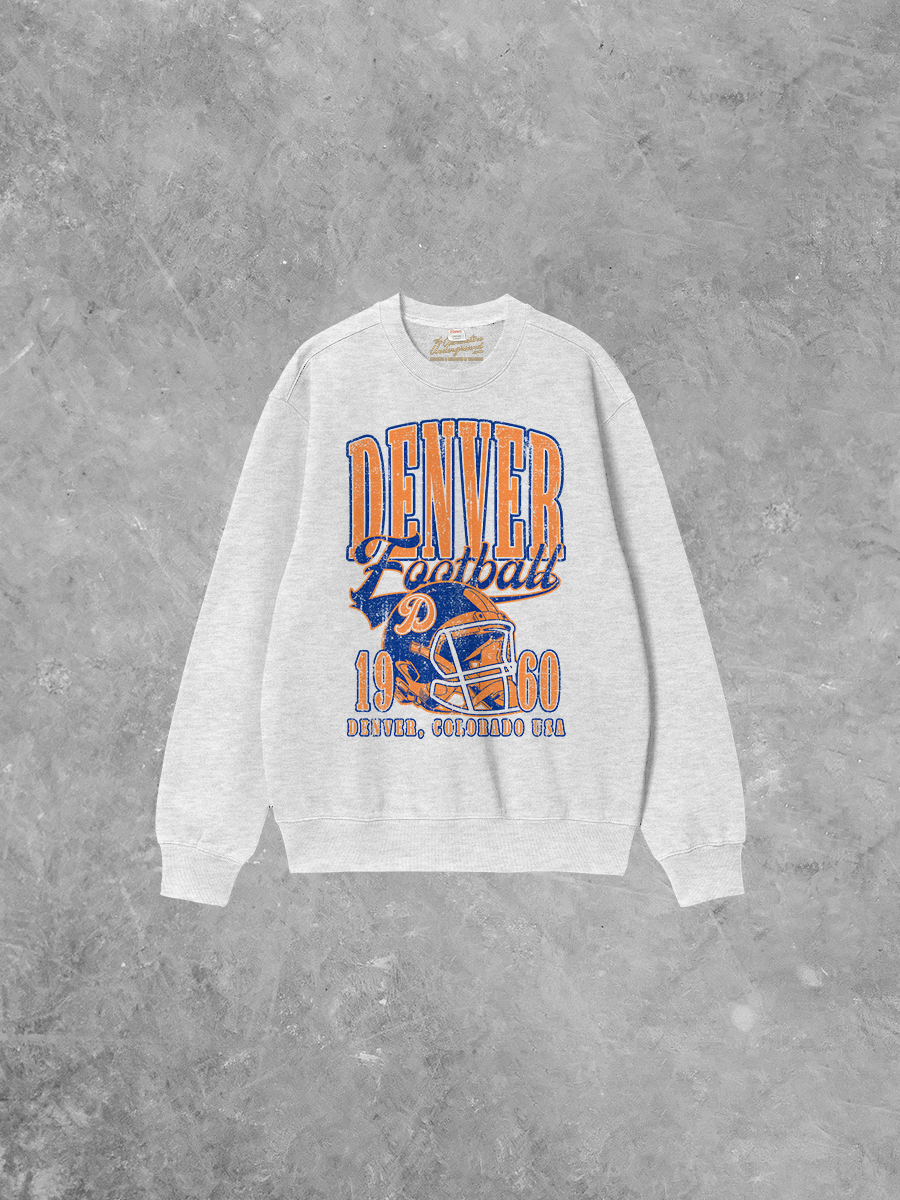 Underground Original Design: Denver Football Boxy Cotton 90's Sweatshirt