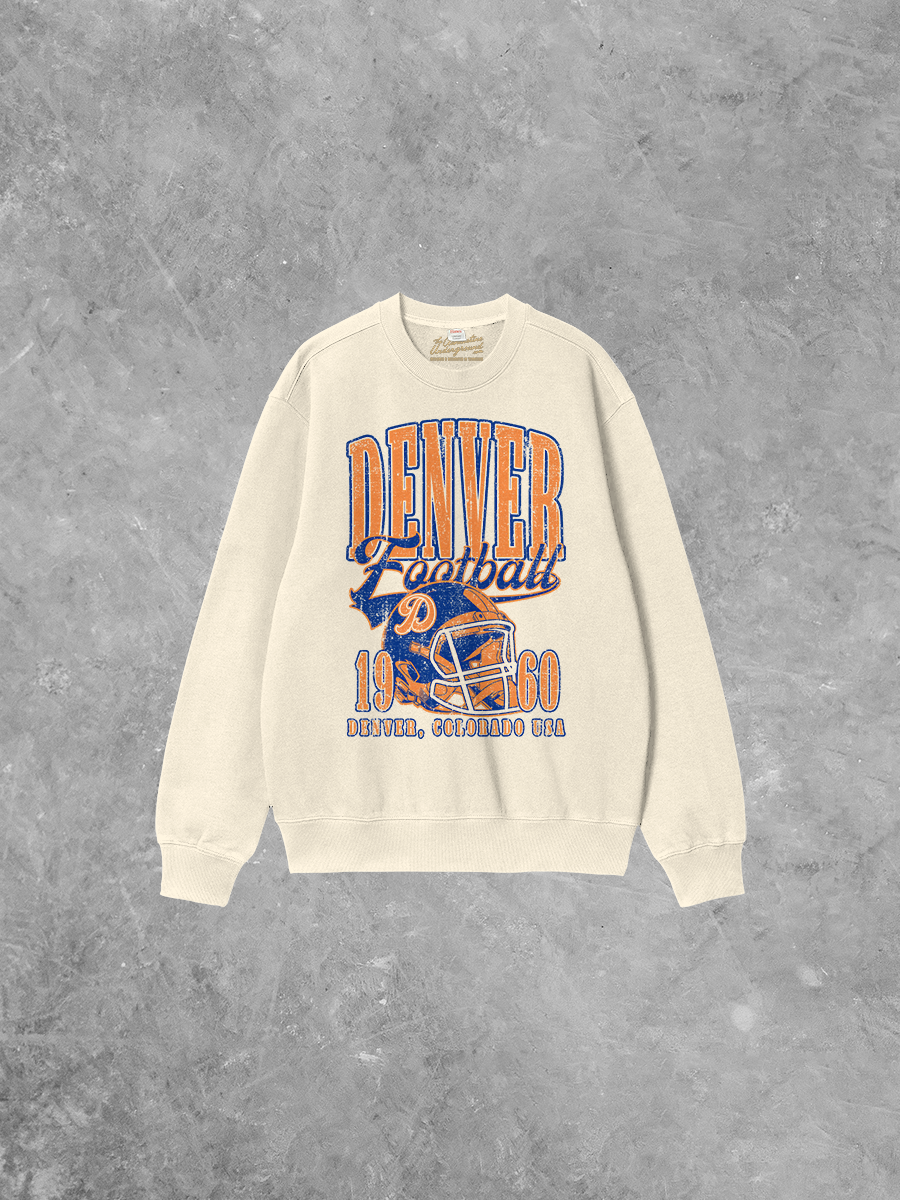 Underground Original Design: Denver Football Boxy Cotton 90's Sweatshirt