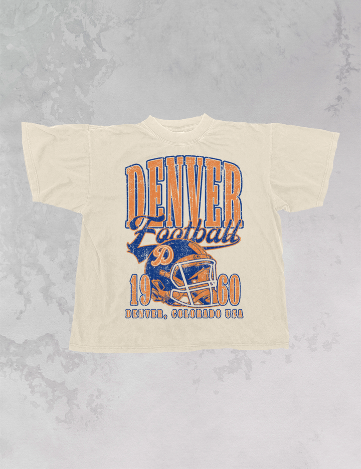 Underground Original Design: 90's Vintage Denver Football Oversized TShirt