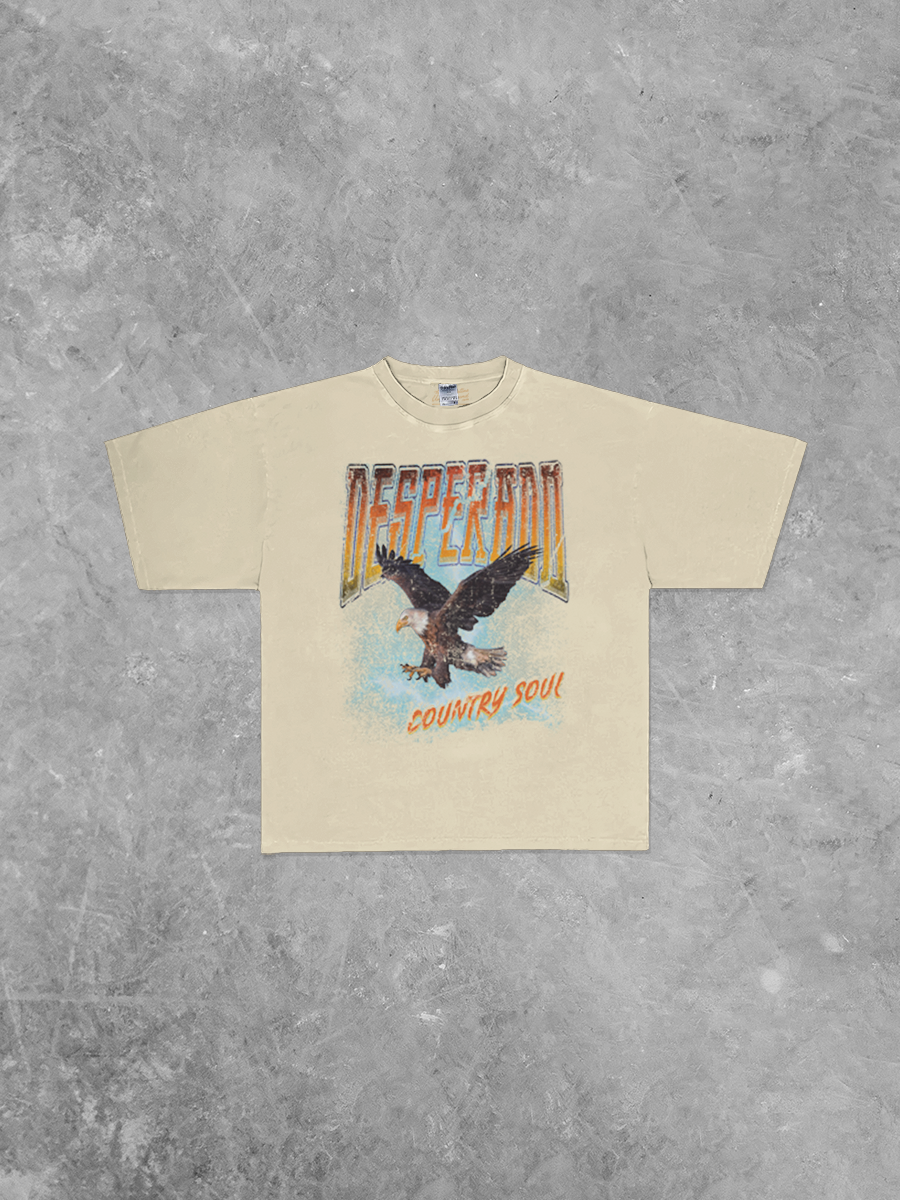 Underground Original Design: Desperado Eagle, Boxy Oversized Band TShirt