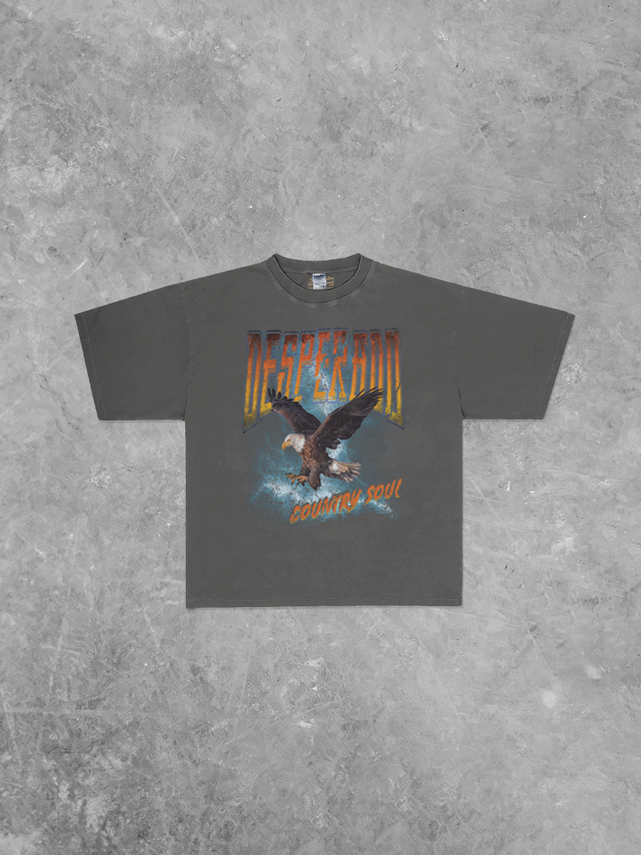 Underground Original Design: Desperado Eagle, Boxy Oversized Band TShirt