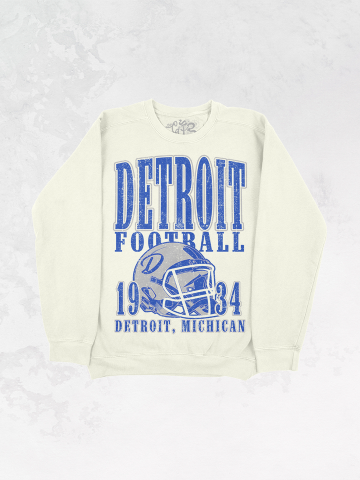 Underground Original Design: Detroit Football Oversized Vintage Sweatshirt