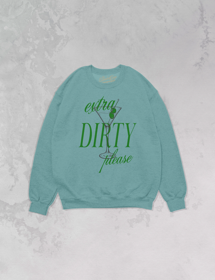 Underground Original Design: Extra Dirty Martini Oversized 90's Sustainable Sweatshirt