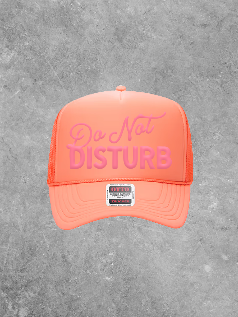 Do Not Disturb, Pink Puff Summer Trucker Hat